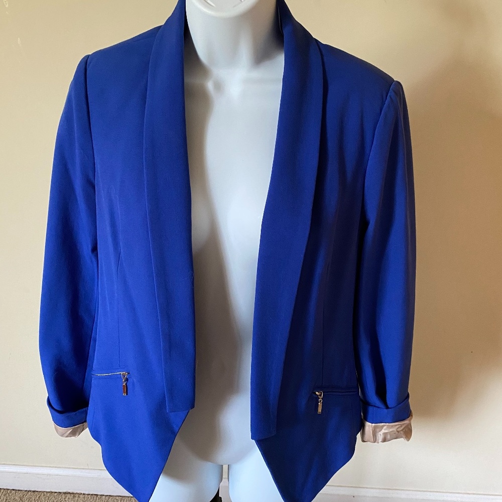 Royal Blue Cropped Blazer